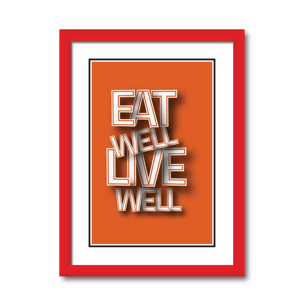 Eat Well Live Well Framer 6817