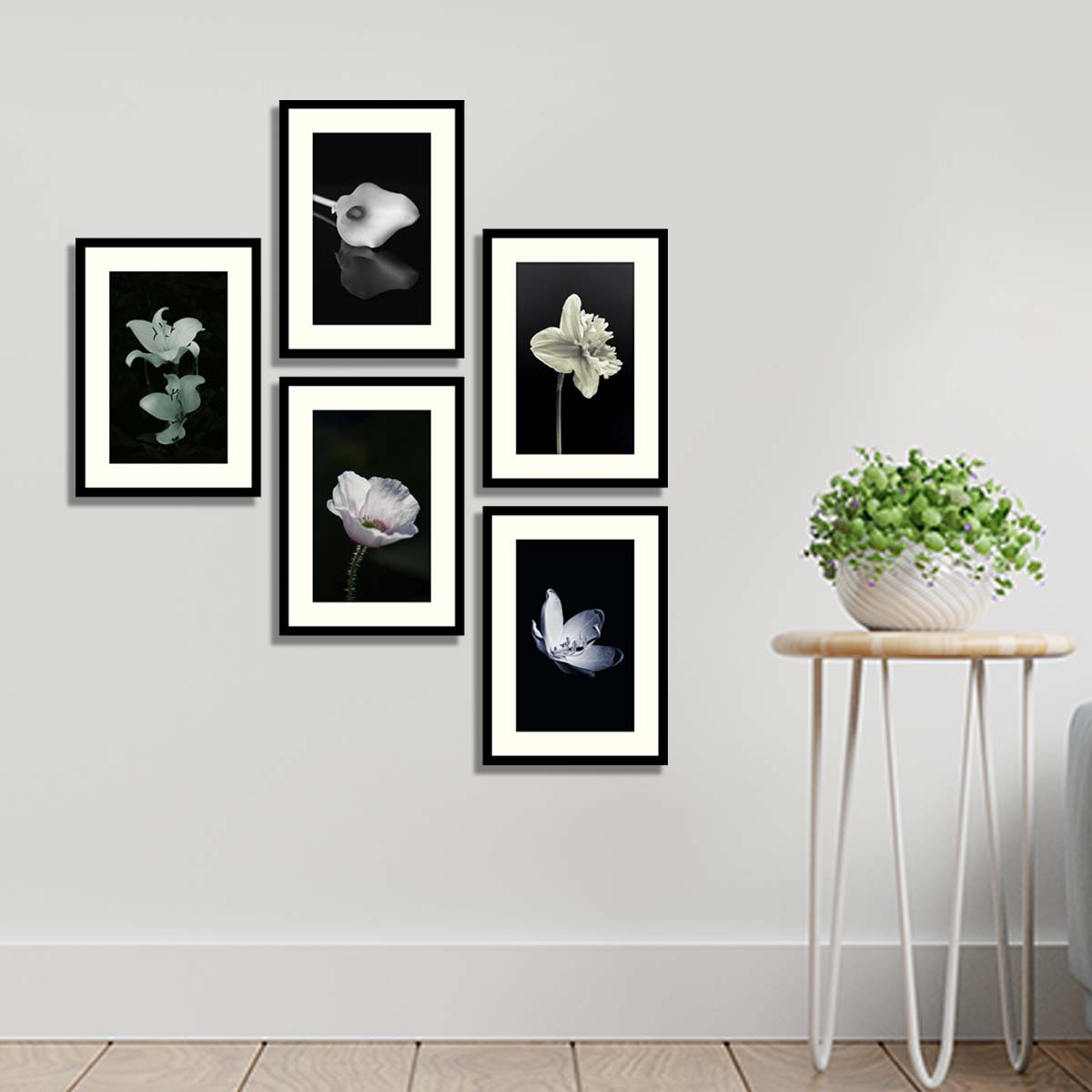 Set of 6 Floral Framed Art Floral Framed Wall Art Framed Art Framer
