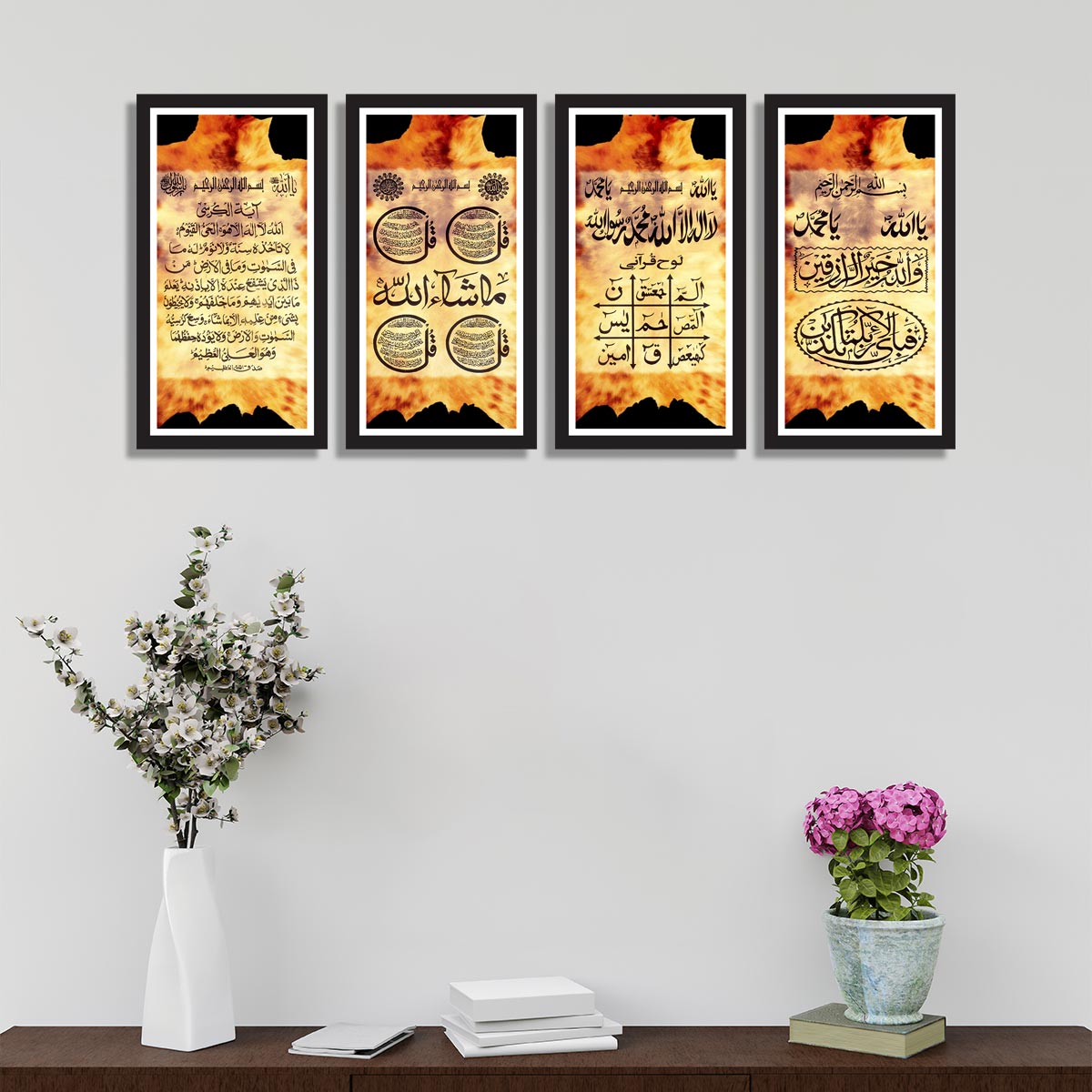Set of 4 Calligraphy Frames 01 – Framer