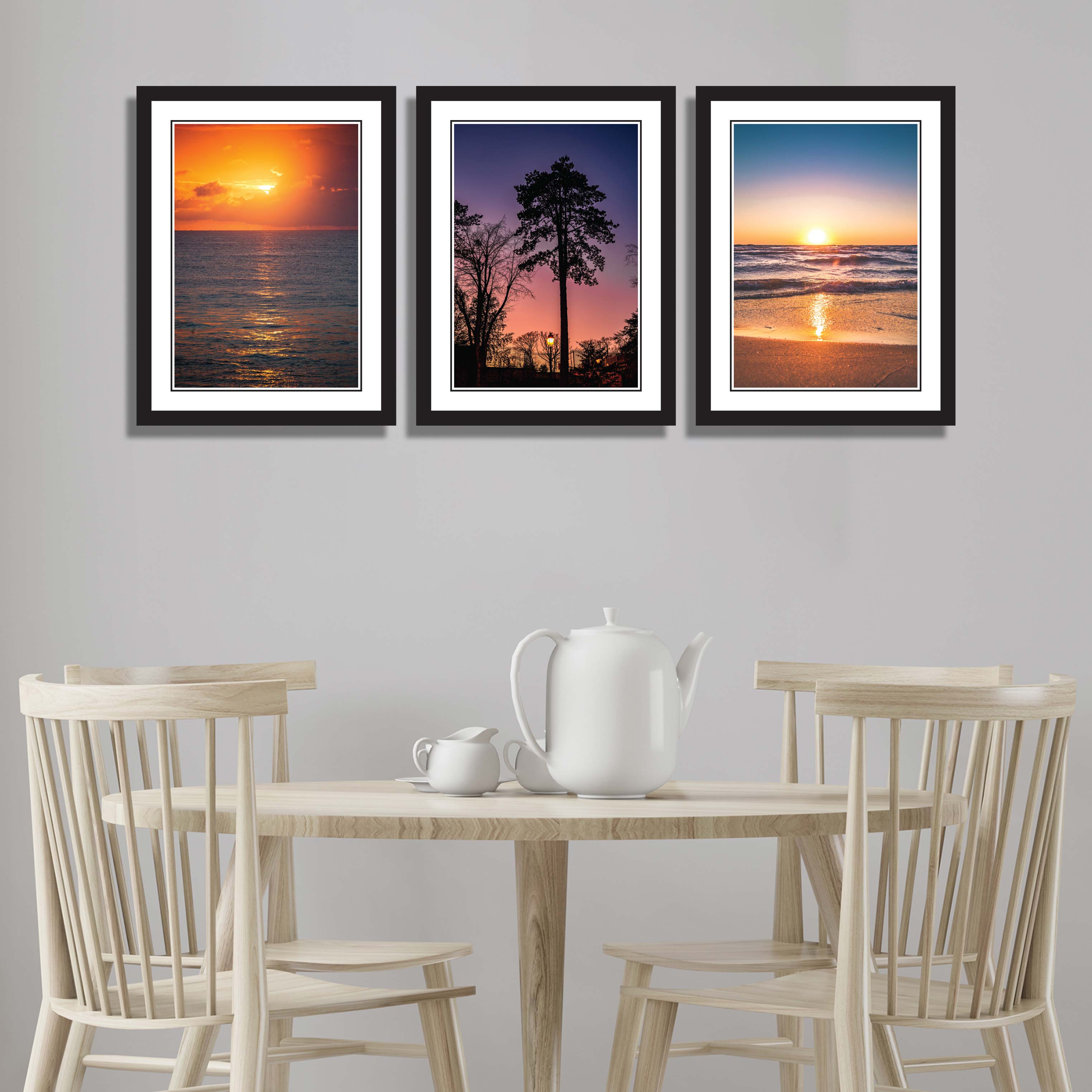 Beautiful beach sunrise under a blue sky – Framer