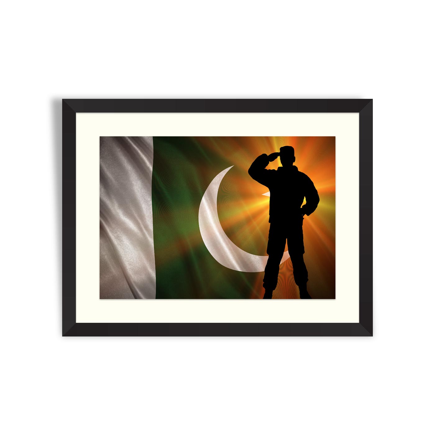 Pakistani Frame Flag with original proportions. Flag of the Pakistan – Framer