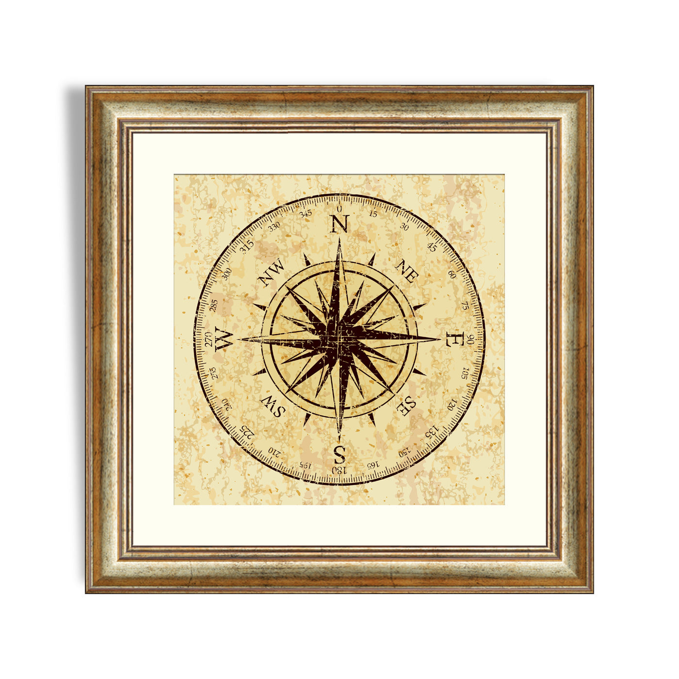 Compass Collection Frame Vintage Grunge Compass – Framer