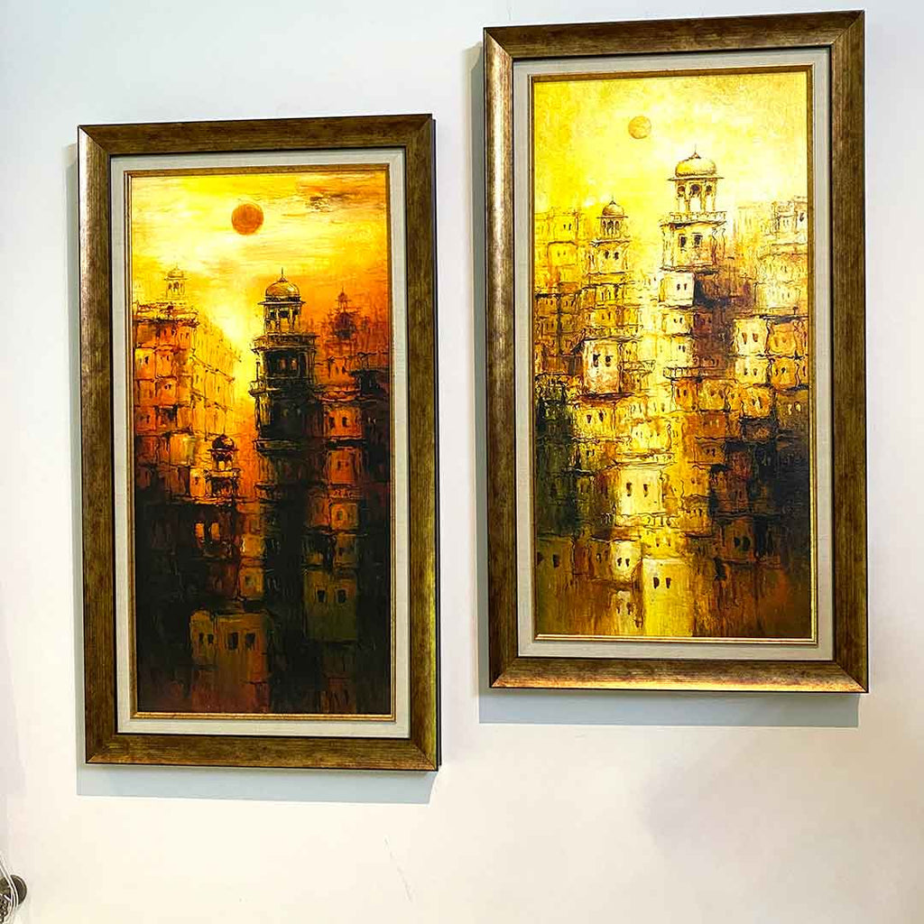 Handmade Old City Painting Frame | Frame Photo Design | Framer.pk