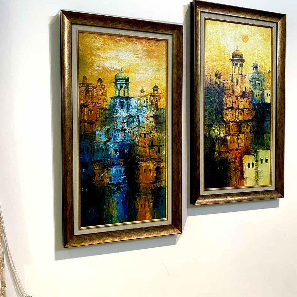 Handmade Old City Painting Frame | Frame Photo Design | Framer.pk