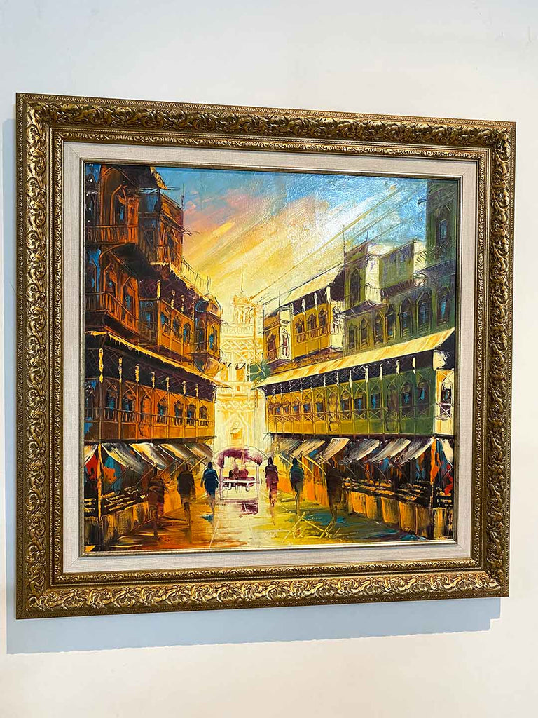 Handmade Old City Painting Frame | Frame Photo Design | Framer.pk