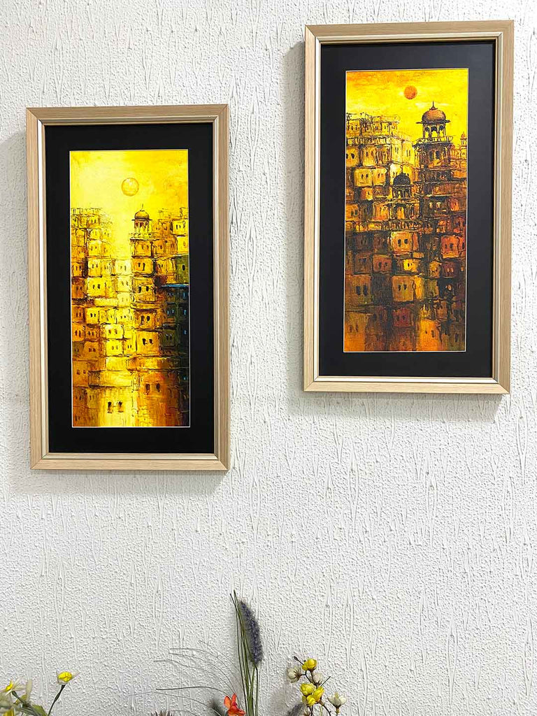 Handmade Old City Painting Frame | Frame Photo Design | Framer.pk
