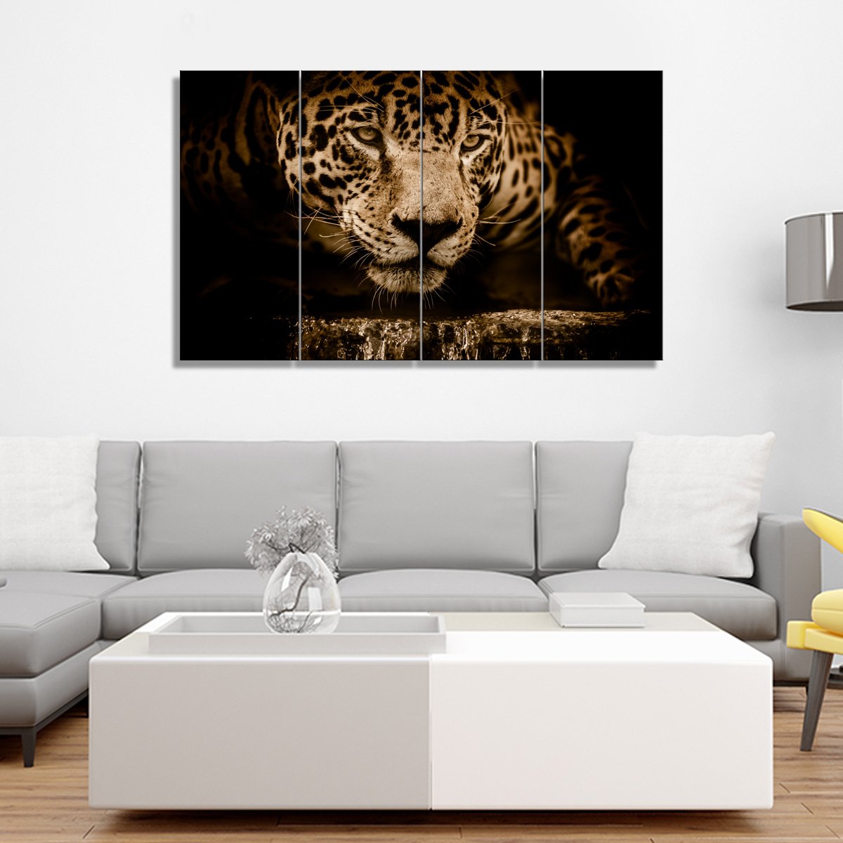 3 Panel Canvas set of Jaguar – Framer