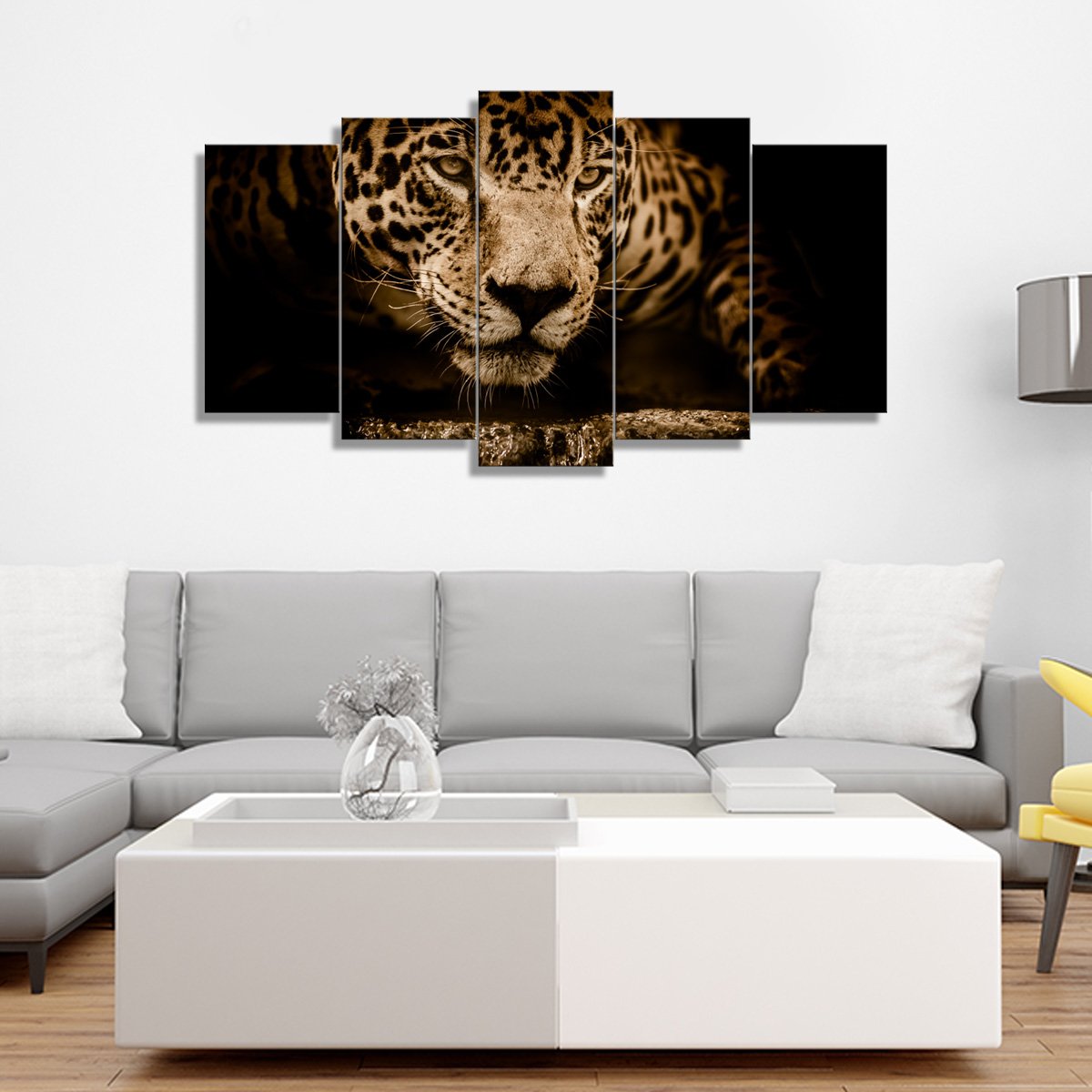 3 Panel Canvas set of Jaguar – Framer