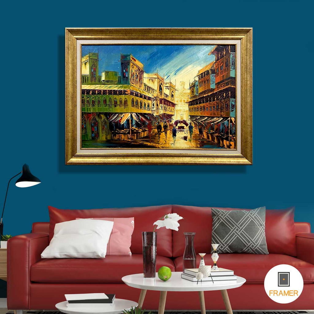 Handmade Old City Painting Frame | Frame Photo Design | Framer.pk