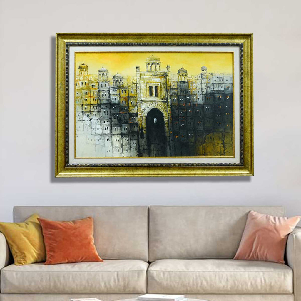 Handmade Old City Painting Frame | Frame Photo Design | Framer.pk