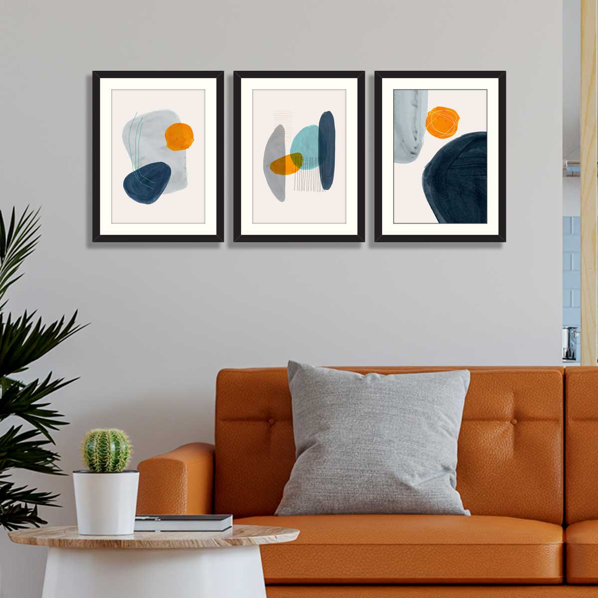 Set of 3 Abstract Framed Art 02 – Framer