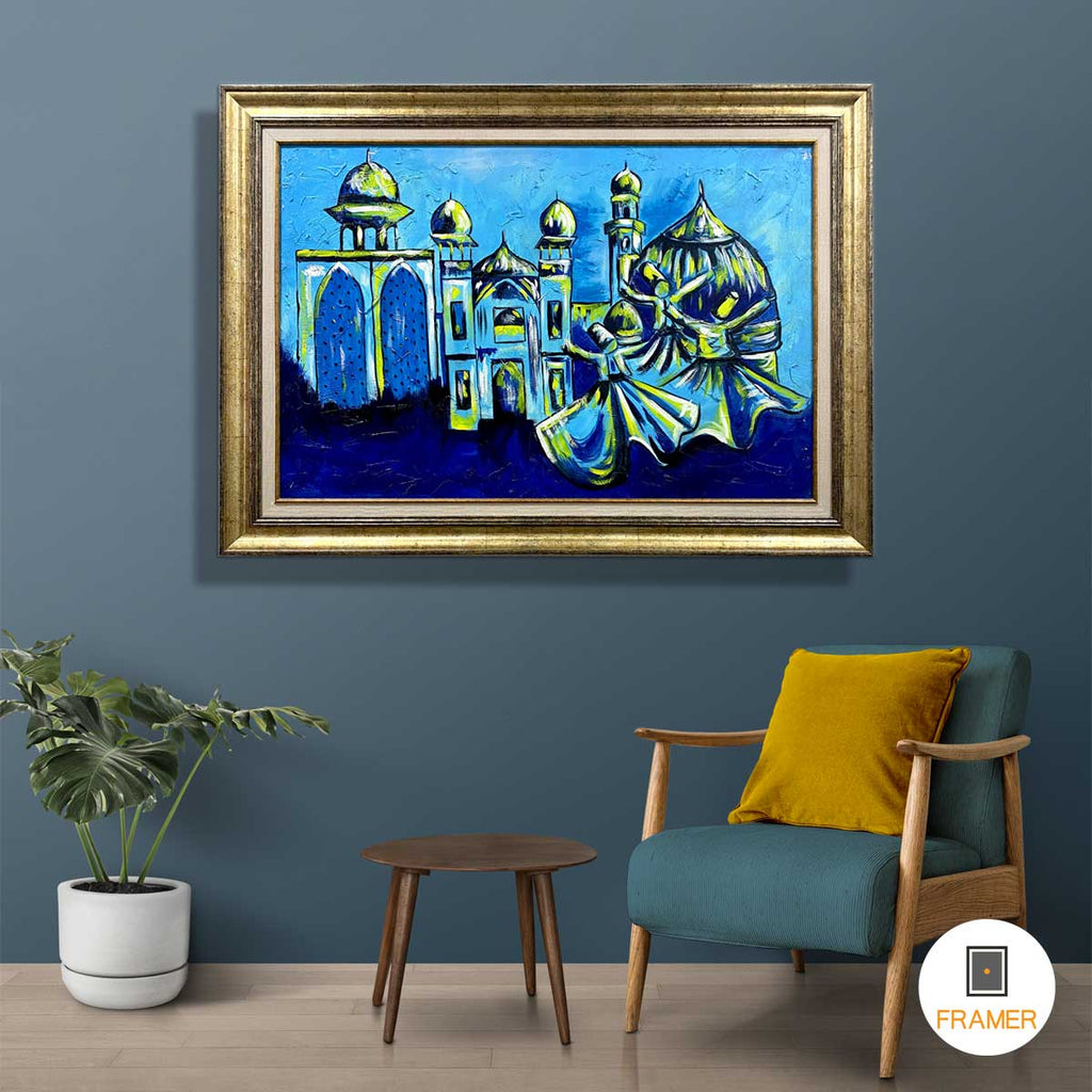 Handmade Abstract Painting Frame | Custom Frames Online – Framer