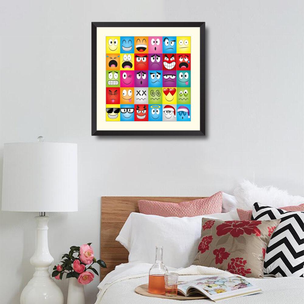Cartoon Set Of Thirty Different Faces – Framer