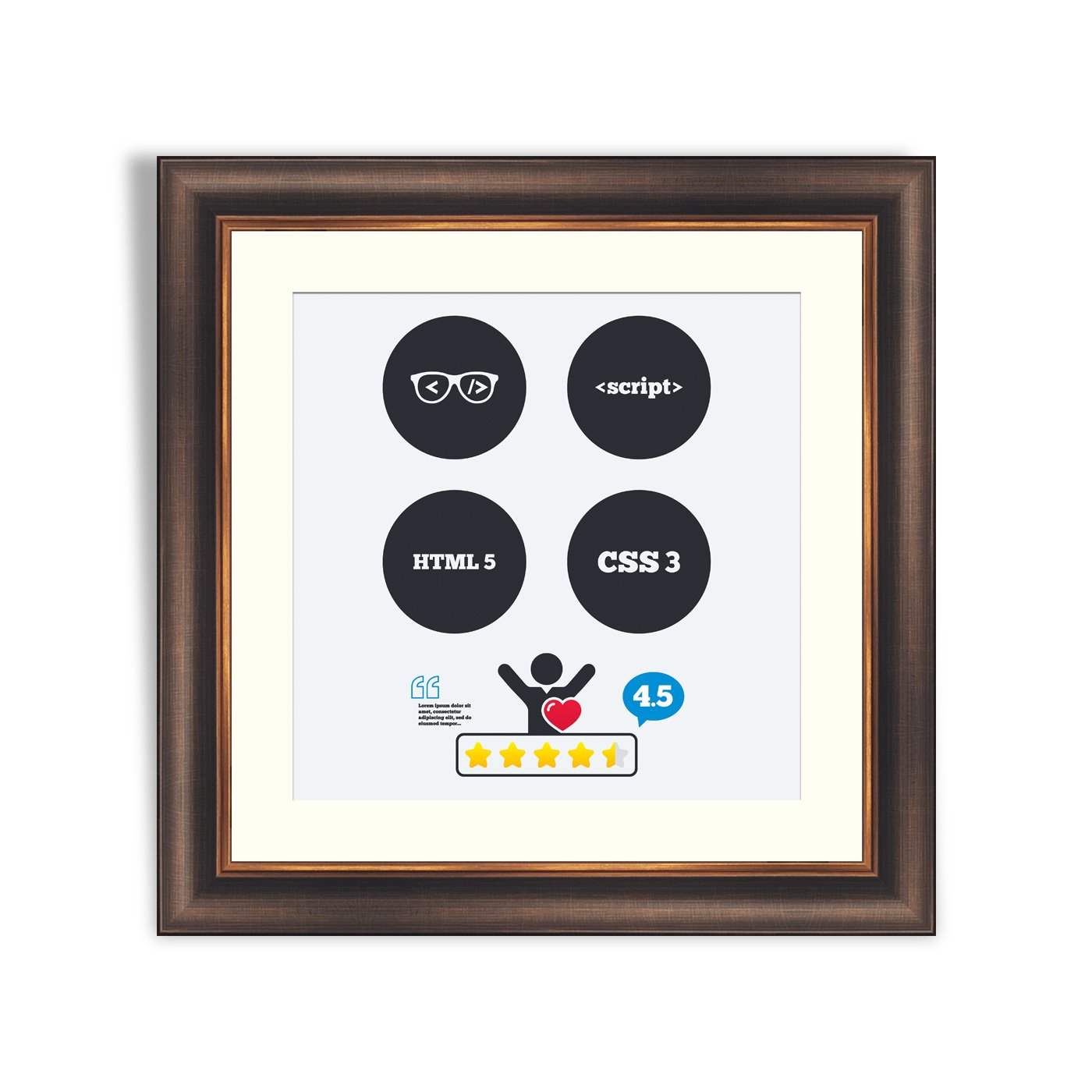 Programmer Glass Sign Programmer coder glasses icon – Framer